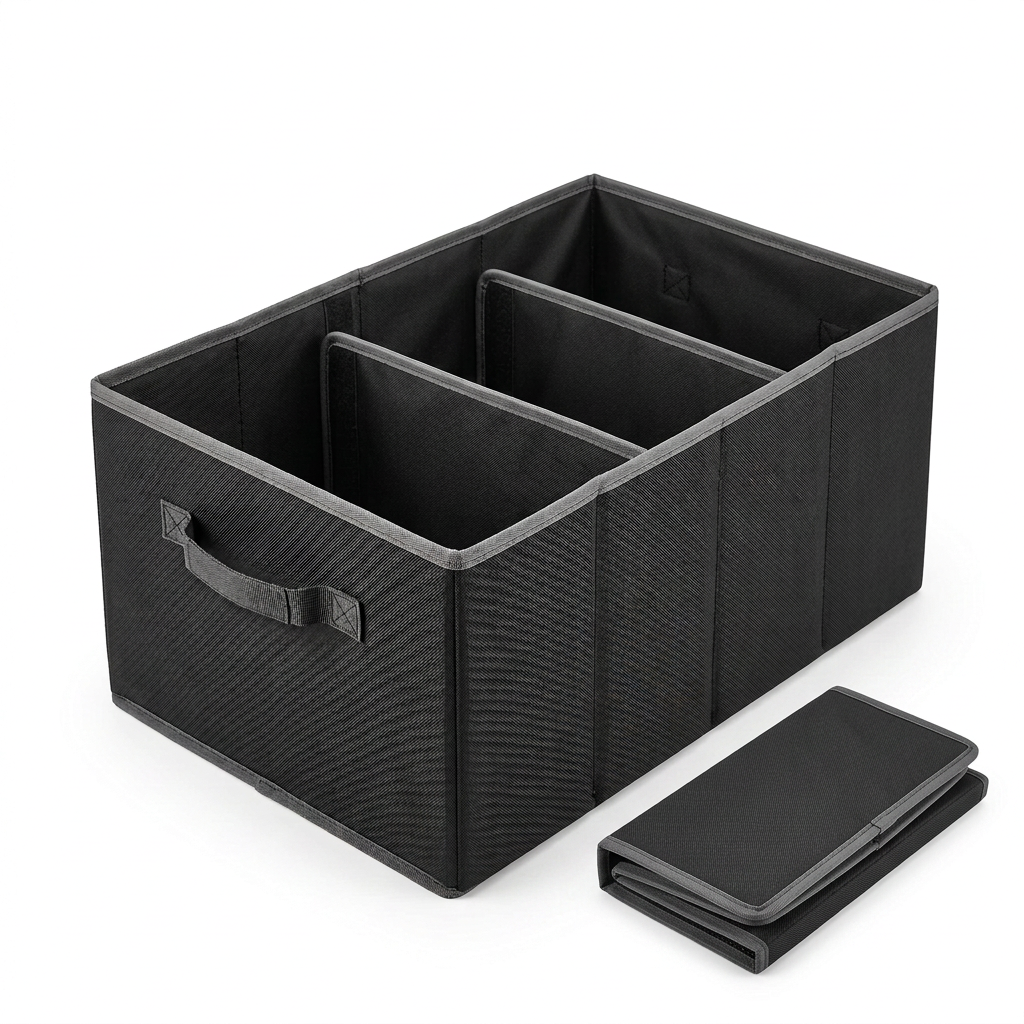 Organizer expanded and folded alternate states on white, not two included units