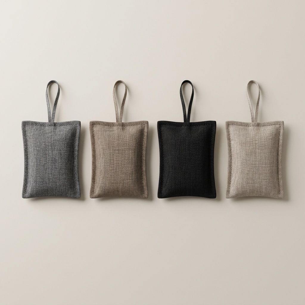 Four coordinated neutral pouch colors