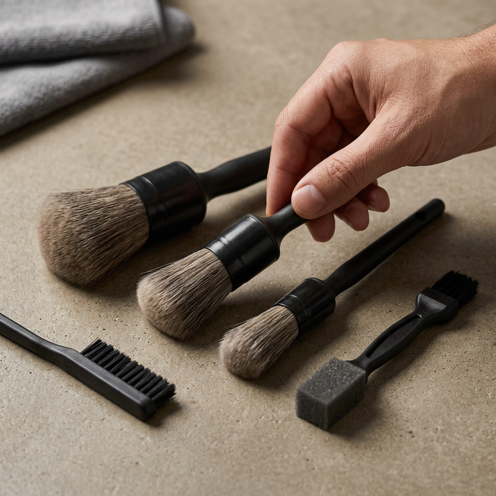 Detailing brush profiles and sizes